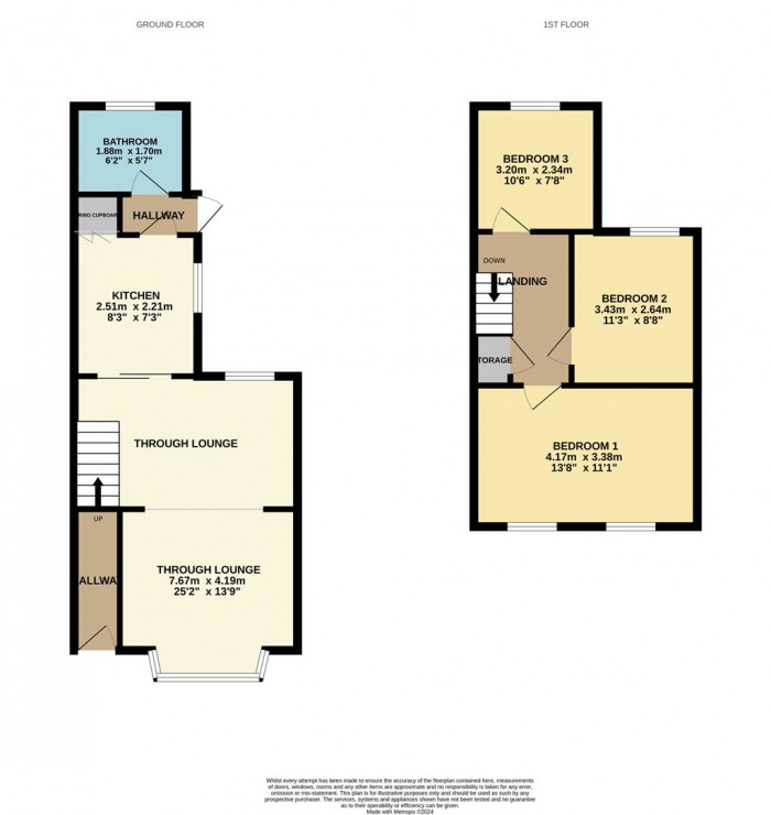 Floorplan for Clive Road, Enfield